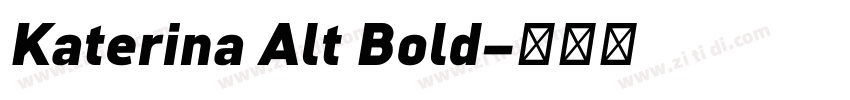 Katerina Alt Bold字体转换